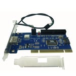 Carte PCI interne SATA + IDE hybride, port Combo USB, RAID 40 broches pci vers power eSATA Nipseyteko