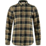 Fjällräven Womens Värmland Heavy Flannel Shirt (Brun (DARK SAND-DARK NAVY/227-555) XX-large)