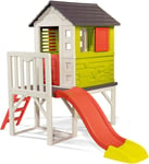 Smoby Kids Playhouse on Stilts with Slide | Strong and Durable Wendy House, for