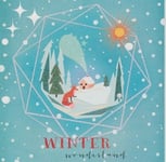 5 Winter wonderland glitter Samaritans charity Christmas Cards