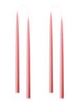 Kunstindustrien Hand Dipped Candles, 4 Pack Rosa