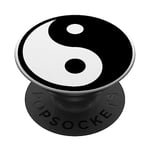 Yin Yang Peaceful Black White Chinese Forces Yin-Yang PopSockets Swappable PopGrip