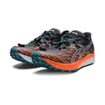 ASICS Women's Fuji Speed Sneaker, Black/NOVA Orange, 6.5 UK