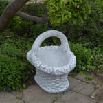 Panier de Fleurs Planteur Bac à 40 CM 15 KG 5 Litre Gris Béton résistant au gel