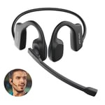 Open-Ear Headset Microphone Bluetooth Wireless Headphone for Business Office