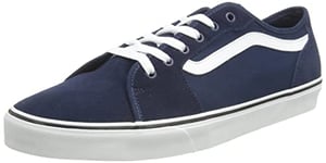 Vans Men's Filmore Decon Sneaker, Suede Canvas Dress Blues White, 5.5 UK