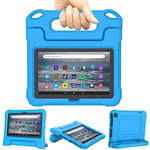 Amazon Fire 7 Tablet Case Kids 2022, Kindle Fire 7 Case (All-New 12th Generation, 2022 Release) - TrendGate Lightweight Shockproof Kid-Proof Cover with Handle Stand for Fire 7 Kids Tablet - Blue