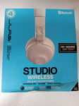 JLab Studio Wireless Over Ear Headphones with Mic - White - NEW UK STOCK