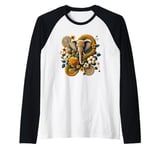 Elephant With Head Dress Raglan Baseball Tee