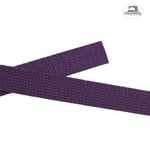 Mjukt väskband 20mm aubergine