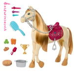 Barbie Toy Horse with Sounds, Music & Accessories, Inspired by Barbie The Great Horse Chase, Horse Moves, Dances & Blinks Eyes, HXJ42