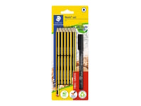 Staedtler Noris Set, Multi, Svart, Gul, Hexagonal, Konst, Grafisk Teckning, Hobby, Kontor, Skola, Technical Drawing, Blåsa, 12 Styck