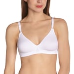 DIM Soutien-Gorge Femme Sans Armatures Mes Essentiels By DIM x1, Blanc, 95B