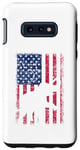 Coque pour Galaxy S10e Drapeau américain éléphant vintage patriotique 4 juillet