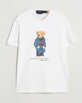 Polo Ralph Lauren Crew Neck T-Shirt White Denim Bear