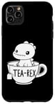 Coque pour iPhone 11 Pro Max T-Rex Dinosaure Thé Dinosaure Drôle Tea-Rex