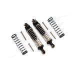 [FR] Gpm Alloy Front/Rear Adjustable Spring Dampers -8Pc Set Black Trx4 Defender