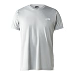 THE NORTH FACE NF0A4CDWX8A M Reaxion Red Box Tee - EU T-Shirt Homme Mid Grey Heather Taille L