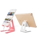 Orco Phone Stand For Desk Phone Dock Universal Stand Cradle Holder, Dock Compatible with iPhone 11 Pro Xs Max XR X 8 7 6S Plus Switch, HUAWEI Samsung S10 S9 (Rose Gold)