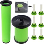 SPARES2GO Green Washable Filters + Fresheners for Gtech System K9 AirRam MK2...