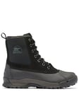 SOREL Mens Buxton Lite Boot Waterproof Boots- Black, Black, Size 12, Men