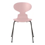 Fritz Hansen - Myran 3101 Pale Rose Färgad Ask/Warm Graphite - Matstolar - designer_arne_jacobsen - Rosa - Metall/Trä