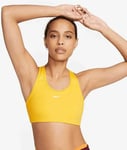 Nike XS Women's Performance Medium Support Sports Bra Sundial Yellow New