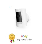 Ring Stick Up Cam | Battery | HD Outdoor Wireless Camera System | White Sealed