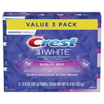 Crest 3D White Radiant Mint Dentifrice, 107 G, Paquet De 3