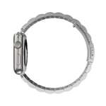 Apple Watch 41mm Series 9 Stilrent länkarmband i metall, silver