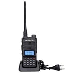 Retevis RT85 Talkie Walkie Double Bande, Professionnel Radio Amateur 200 Canaux, 2m/70cm Portable Talkie Walkie Longue Portée avec Radio FM, VOX, DTMF, LED pour Chasse, Aventure (Noir, 1 Pièces)