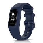 ToVioc Bracelet Compatible avec Garmin Vivosmart 5, Hommes Femmes Sangles Doux de Sport en Silicone Souple Compatible avec Garmin Vivosmart 5 - Bleu foncé