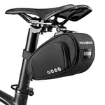 ROCKBROS Sacoche de Selle de Vélo Pratique avec Fermeture Rapide Sacoche de Siège pour Vélo de Course VTT Vélo Pliant 1L Noir