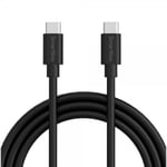 Smartline Kabel USB-C/USB-C 60W 1m Svart