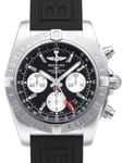 Breitling AB042011-BB56-152S-A20S.1 Chronomat 44 GMT Sort/Gummi Ø44 mm