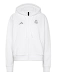 Real Madrid Anthem Jacket Sport Women Sport Clothing Sport Outerwear Sport Jackets Sport Training Jackets White Adidas Performance