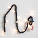 LED Christmas Day Light String Vintage Hamp Rep Lamp MÖRKBLÅ dark blue