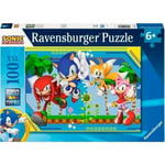 Puzzle 100 pieces XXL Sonic, Knuckles, Sonic, Tails et Amy / Sonic, Des 6 ans...