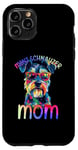 Coque pour iPhone 11 Pro Mini Schnauzer Mom Colorful Pop Art Mini Schnauzer pour femme