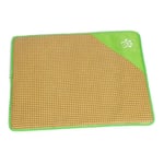 Dog Cooling Mat Pet Printed Rattan Braided Sleeping Blanket Puppy Collapsible Kennel Breathable Cushion Cool Bed Mat,green,M(46 * 35 * 1.5cm)