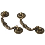 4 Pcs Antique Bronze Drop Ring  for Kitchen Bathroom Dresser Closet