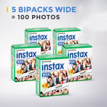 5 Films bipacks Fujifilm Instax Wide = 100 photos