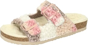 Dr. Brinkmann Femme Chaussons en Peluche, Rose, 45 EU