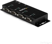 Hub adaptateur USB vers série DB9 RS232 4 ports - Montage sur rail DIN industriel et mural (ICUSB2324I).[S321]