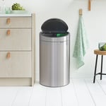 Brabantia Bo 23L & 10L Silver Soft Touch Recycling Bin