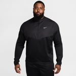 Nike Therma-FIT Half Zip Mellemlag, Str. L, Vanntett, Herre, Sort - Optimal for Løping