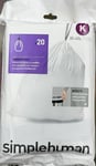 Simplehuman K Bin Liners 20 X 3