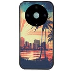 Coque noire pour Magic 5 LITE hawaii retro