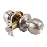 Ensemble de boutons de confidentialité chrome satiné, Serrure de porte au design tulipe pour portes intérieures avec mécanisme de verrouillage Turn