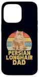 Coque pour iPhone 14 Pro Max Persian Long Hair Cat Dad Retro Vintage Style Cool Cats Lover